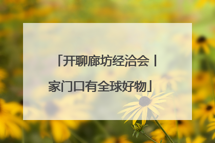 开聊廊坊经洽会丨家门口有全球好物