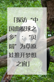 探访“中国曲棍球之乡”：“贝阔”为草原娃推开梦想之窗