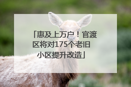 惠及上万户！官渡区将对175个老旧小区提升改造