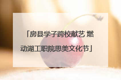 房县学子跨校献艺 燃动湖工职院思美文化节