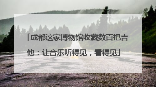成都这家博物馆收藏数百把吉他：让音乐听得见，看得见