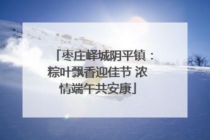 枣庄峄城阴平镇：粽叶飘香迎佳节 浓情端午共安康