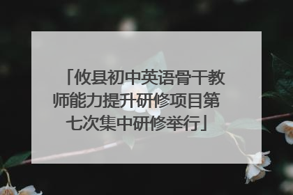 攸县初中英语骨干教师能力提升研修项目第七次集中研修举行
