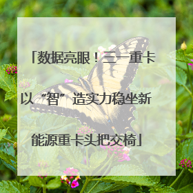 数据亮眼！三一重卡以“智”造实力稳坐新能源重卡头把交椅