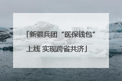 新疆兵团“医保钱包”上线 实现跨省共济