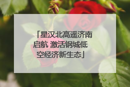 星汉北高遥济南启航 激活钢城低空经济新生态