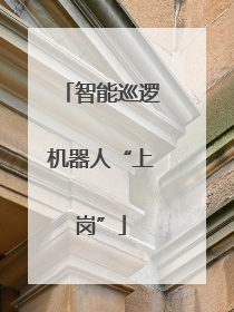 智能巡逻机器人“上岗”