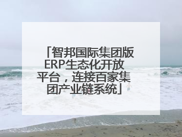 智邦国际集团版ERP生态化开放平台，连接百家集团产业链系统
