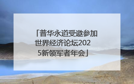 普华永道受邀参加世界经济论坛2025新领军者年会