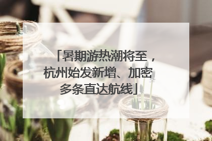 暑期游热潮将至，杭州始发新增、加密多条直达航线