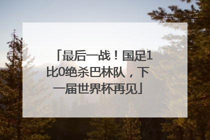最后一战！国足1比0绝杀巴林队，下一届世界杯再见