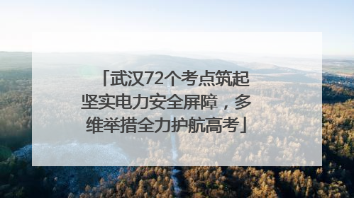 武汉72个考点筑起坚实电力安全屏障，多维举措全力护航高考