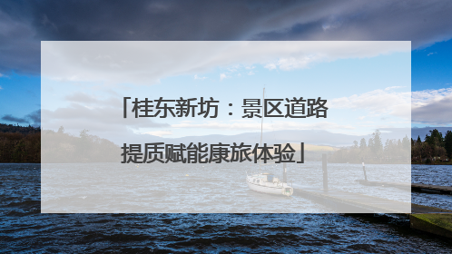 桂东新坊：景区道路提质赋能康旅体验