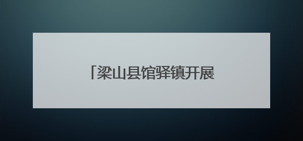 梁山县馆驿镇开展《中华人民共和国民法典》宣传活动