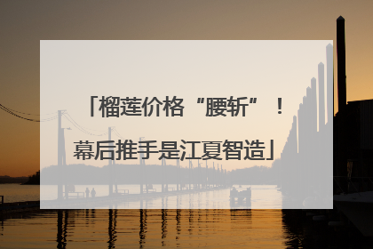 榴莲价格“腰斩”！幕后推手是江夏智造