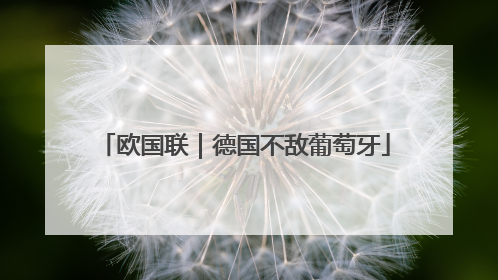 欧国联｜德国不敌葡萄牙