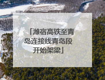 潍宿高铁至青岛连接线青岛段开始架梁