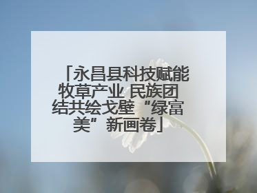 永昌县科技赋能牧草产业 民族团结共绘戈壁“绿富美”新画卷