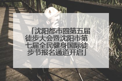 沈阳都市圈第五届徒步大会暨沈阳市第七届全民健身国际徒步节报名通道开启