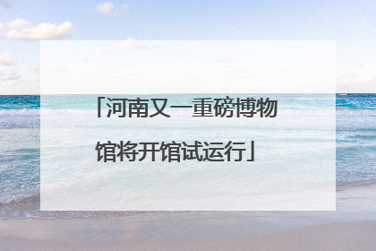 河南又一重磅博物馆将开馆试运行