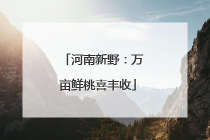 河南新野：万亩鲜桃喜丰收