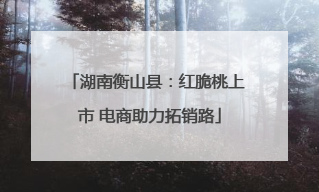 湖南衡山县：红脆桃上市 电商助力拓销路