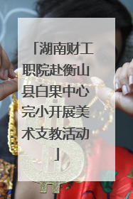 湖南财工职院赴衡山县白果中心完小开展美术支教活动