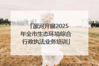 漯河开展2025年全市生态环境综合行政执法业务培训