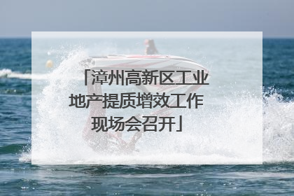 漳州高新区工业地产提质增效工作现场会召开