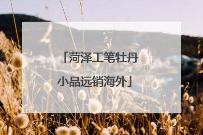 菏泽工笔牡丹小品远销海外