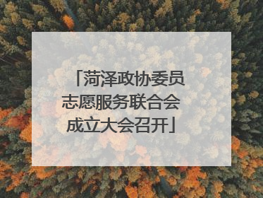 菏泽政协委员志愿服务联合会成立大会召开