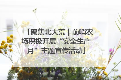 聚焦北大荒｜前哨农场积极开展“安全生产月”主题宣传活动