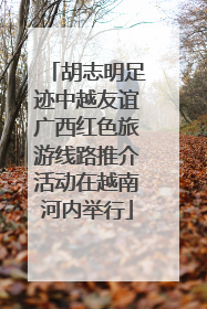 胡志明足迹中越友谊广西红色旅游线路推介活动在越南河内举行