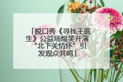 脱口秀《寻找王医生》公益场爆笑开演 “北下关情怀”引发观众共鸣