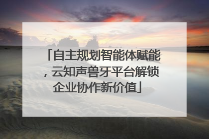 自主规划智能体赋能，云知声兽牙平台解锁企业协作新价值