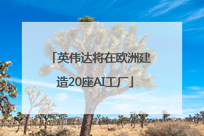 英伟达将在欧洲建造20座AI工厂