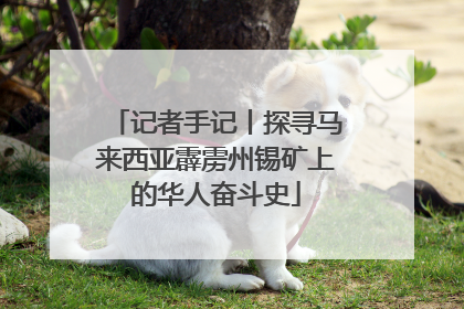 记者手记丨探寻马来西亚霹雳州锡矿上的华人奋斗史