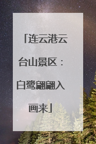 连云港云台山景区：白鹭翩翩入画来
