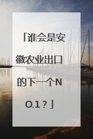 谁会是安徽农业出口的下一个NO.1？