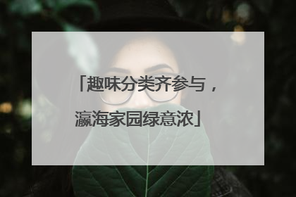 趣味分类齐参与，瀛海家园绿意浓