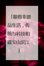 跟着非遗品生活，传统与科技相遇宝山滨江
