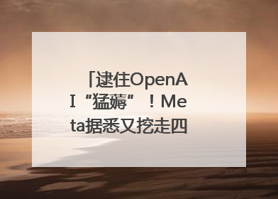 逮住OpenAI“猛薅”！Meta据悉又挖走四位知名研究人员