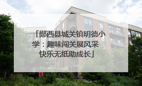 郧西县城关镇明德小学：趣味闯关展风采 快乐无纸助成长