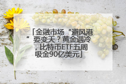 金融市场“避风港”要变天？黄金遇冷，比特币ETF五周吸金90亿美元