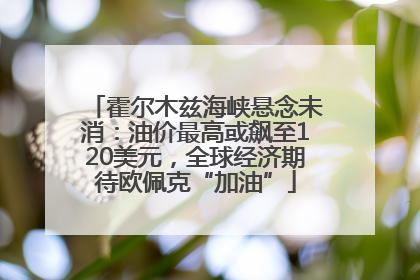 霍尔木兹海峡悬念未消：油价最高或飙至120美元，全球经济期待欧佩克“加油”