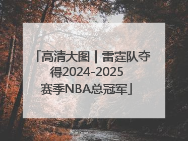 高清大图｜雷霆队夺得2024-2025赛季NBA总冠军