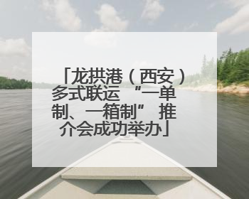 龙拱港（西安）多式联运 “一单制、一箱制” 推介会成功举办