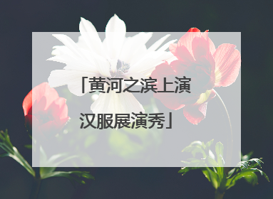 黄河之滨上演汉服展演秀