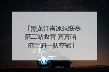 黑龙江省冰球联赛第二站收官 齐齐哈尔兰迪一队夺冠