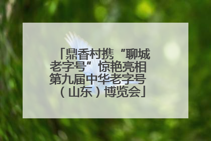 鼎香村携“聊城老字号”惊艳亮相第九届中华老字号（山东）博览会